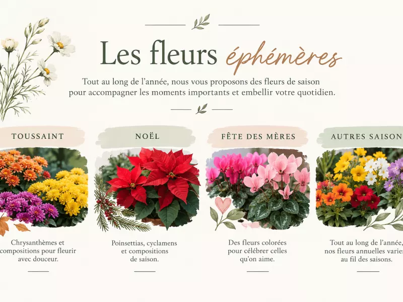 les fleurs par période