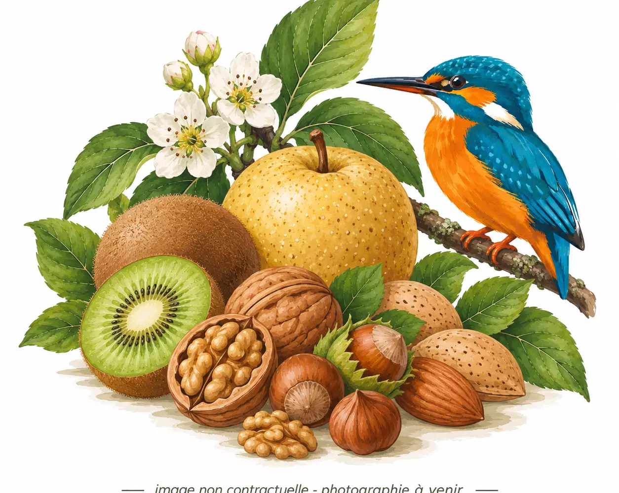 dessin de plusieurs fruits